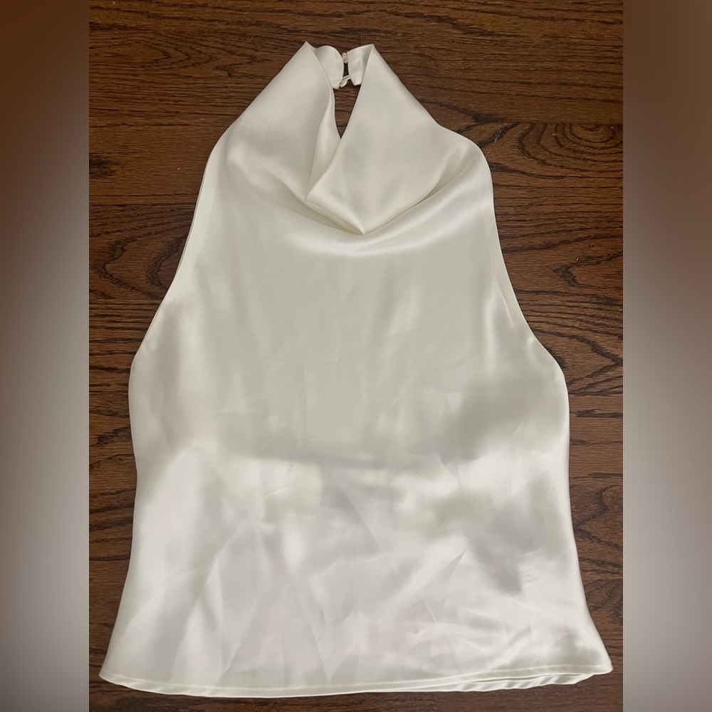 Zara Satin Effect Halter Top